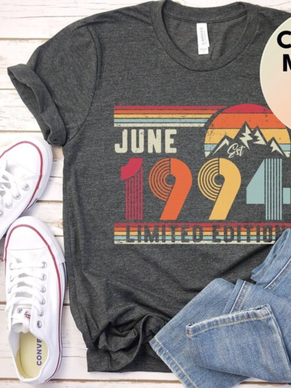 Bella + Canvas - June 1994 Limited Edition 1994 Year Vintage Birthday T-Shirt |